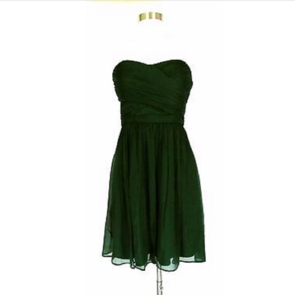 Dark Green J.Crew Arabella Dress